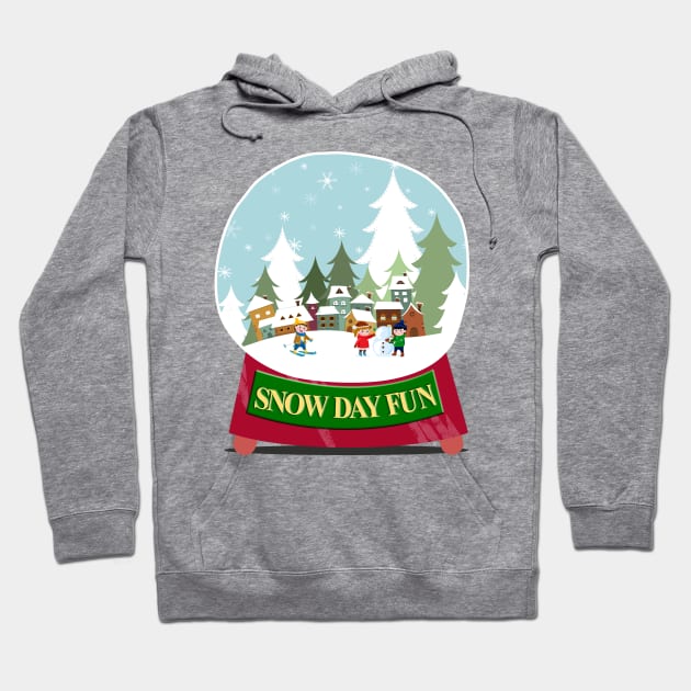 Snow Day Fun Snow Globe Hoodie by Blended Designs